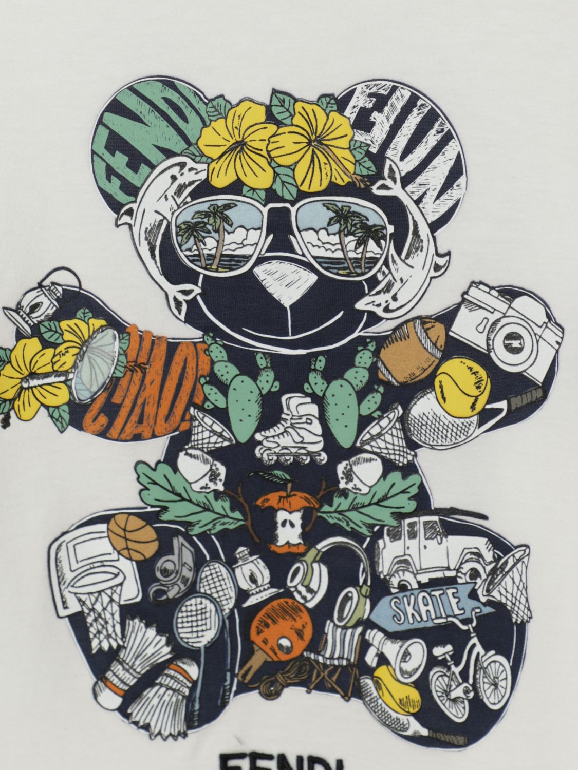 Fendi T Shirt Kids White