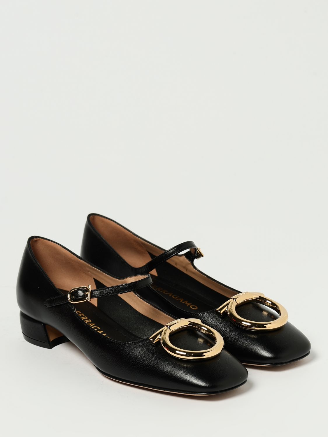 Ferragamo Ballet Flats Woman Black