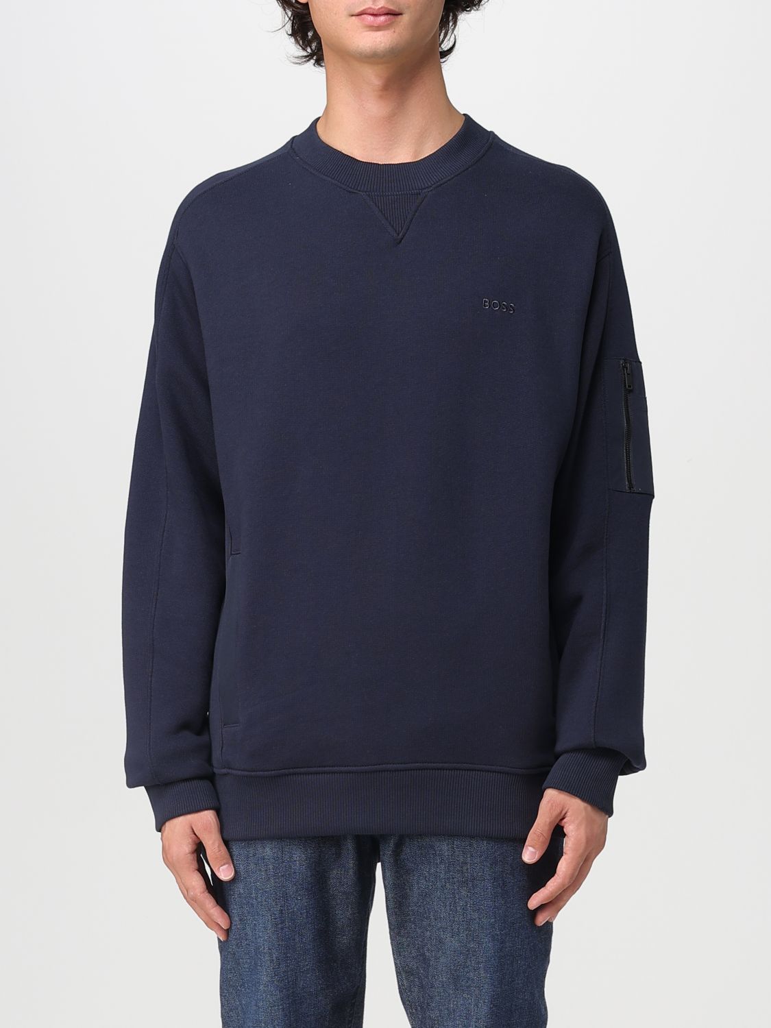 Boss Sweatshirt Men Blue