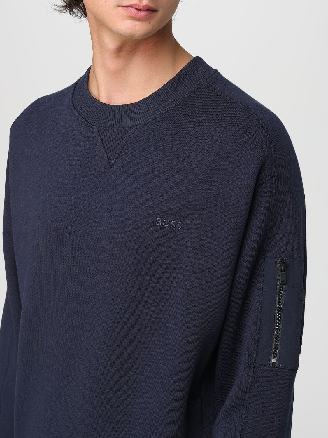 Boss Sweatshirt Men Blue