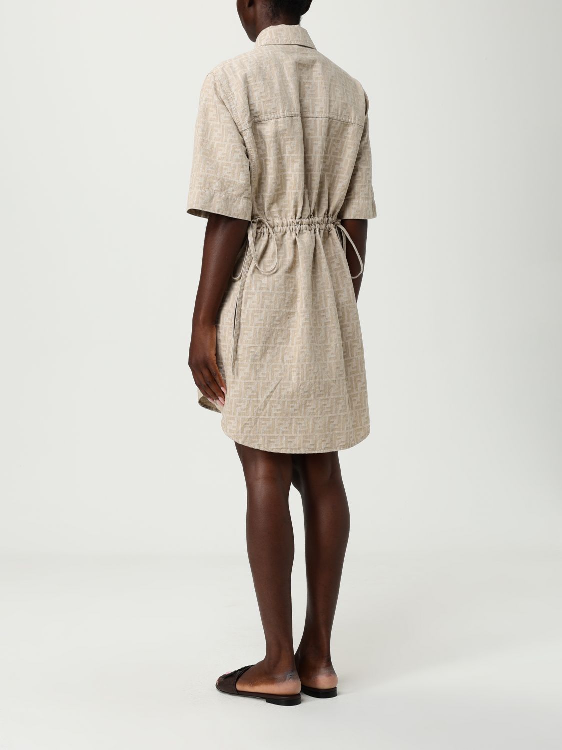 Fendi Dress Woman Cream