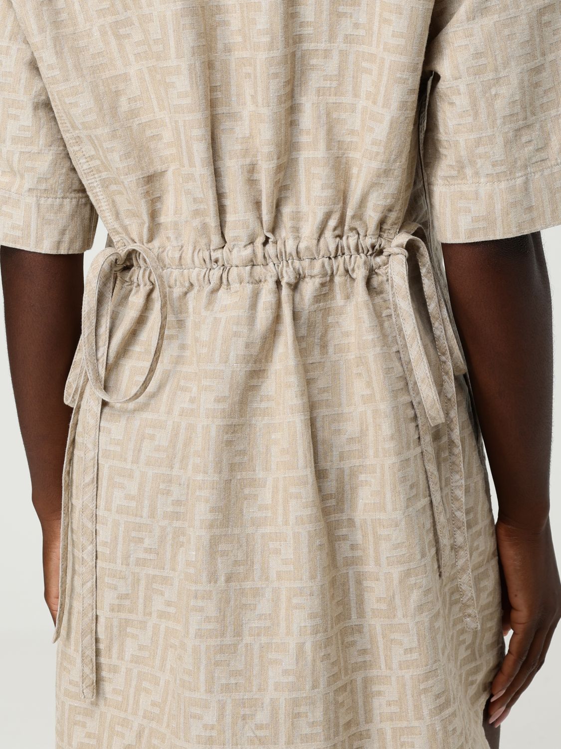 Fendi Dress Woman Cream