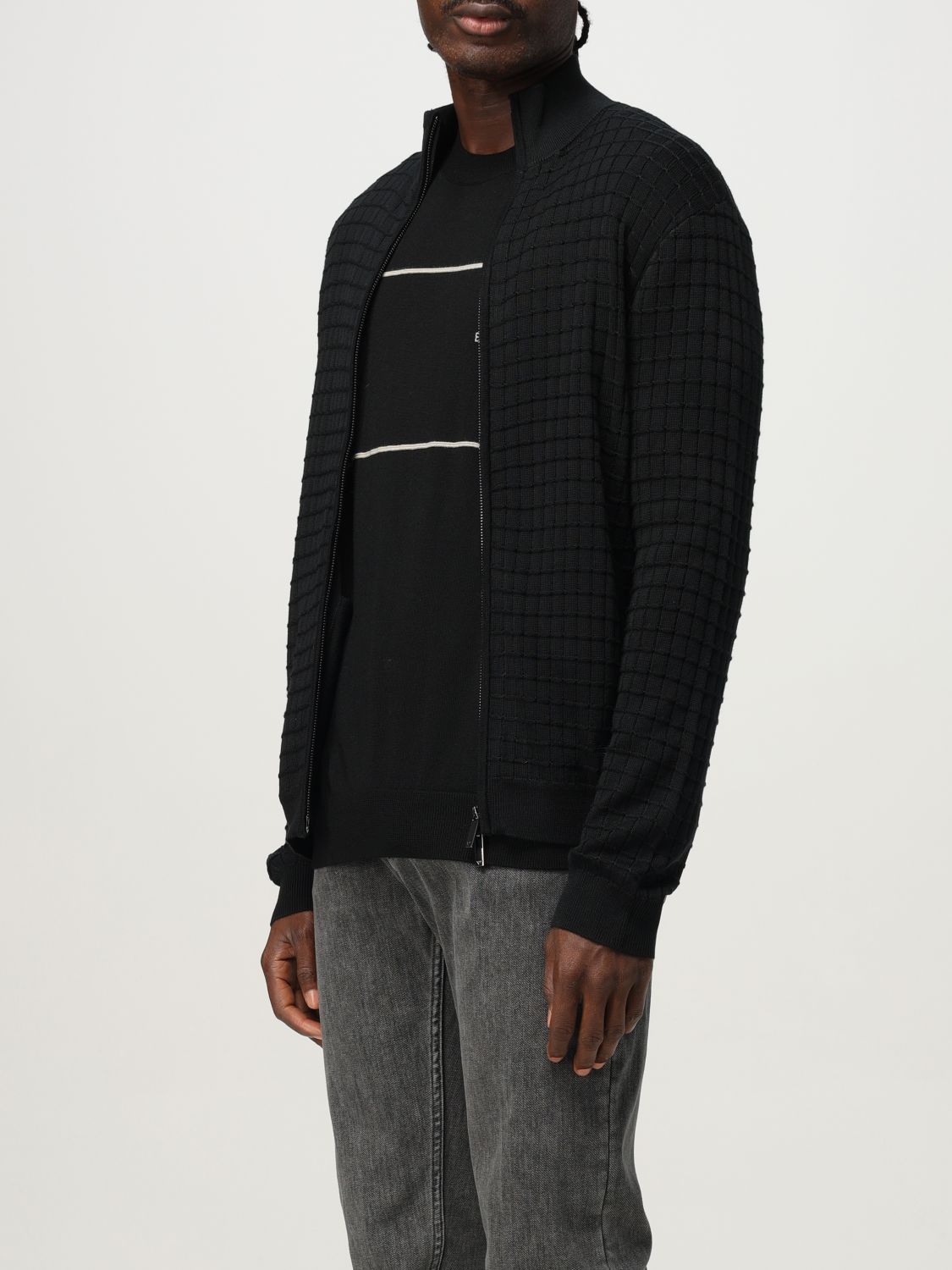 Emporio Armani Cardigan Men Black