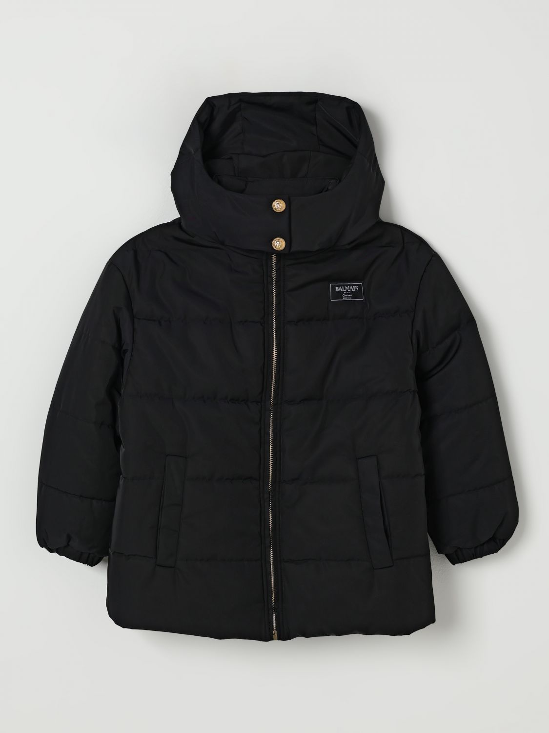 Balmain Coat Kids Black