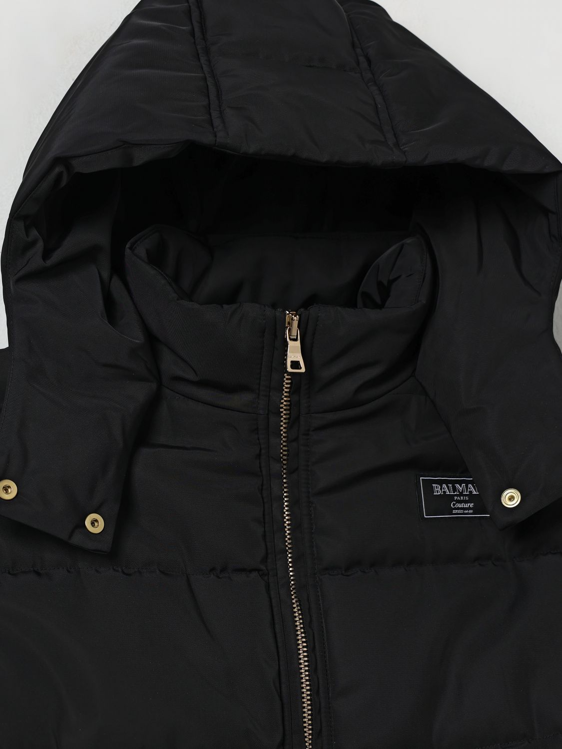 Balmain Coat Kids Black