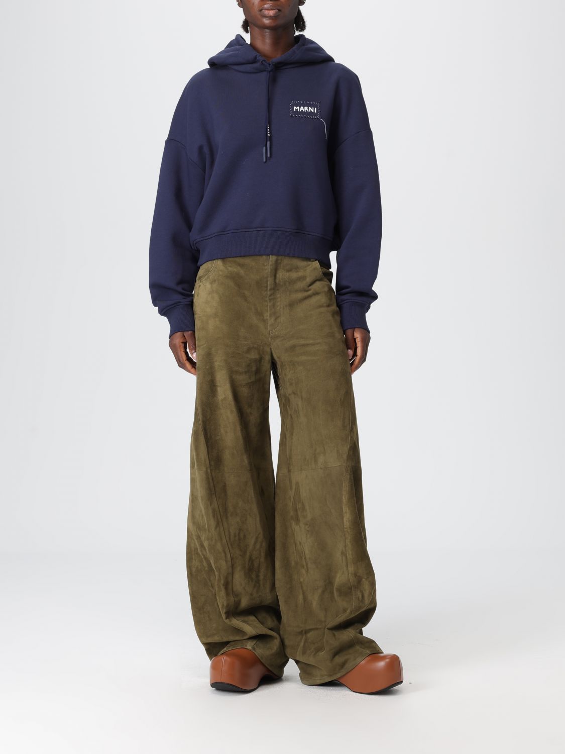 Marni Sweatshirt Woman Blue