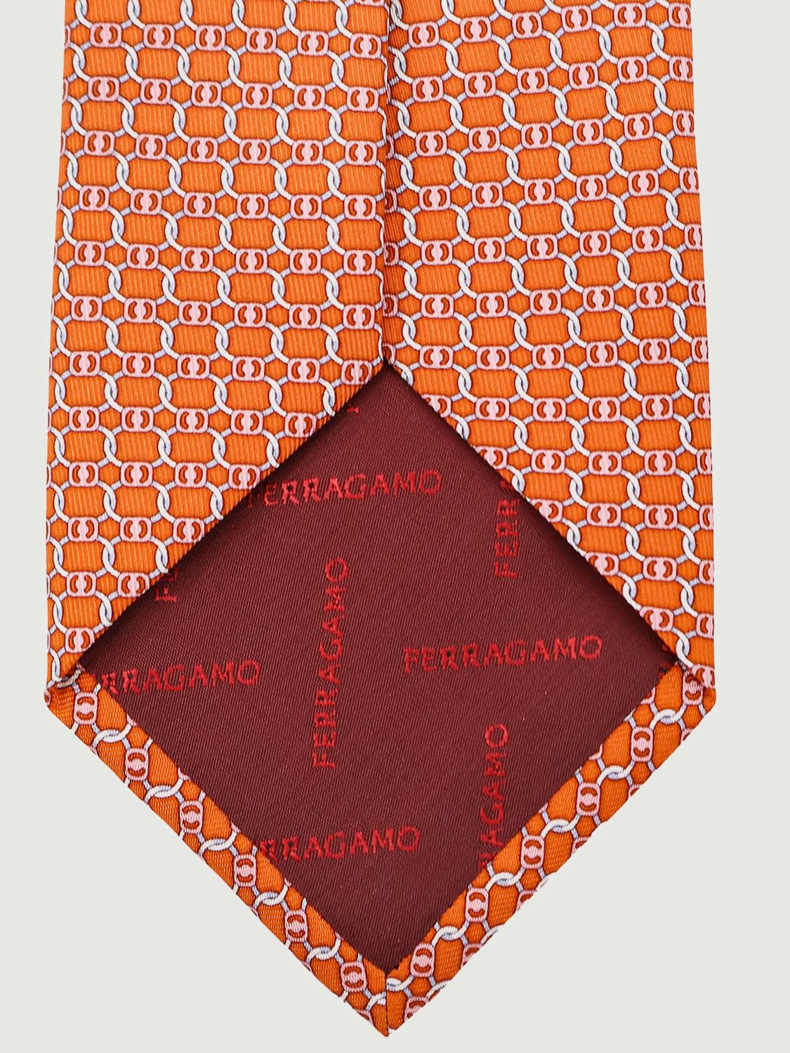Ferragamo Tie Men Orange