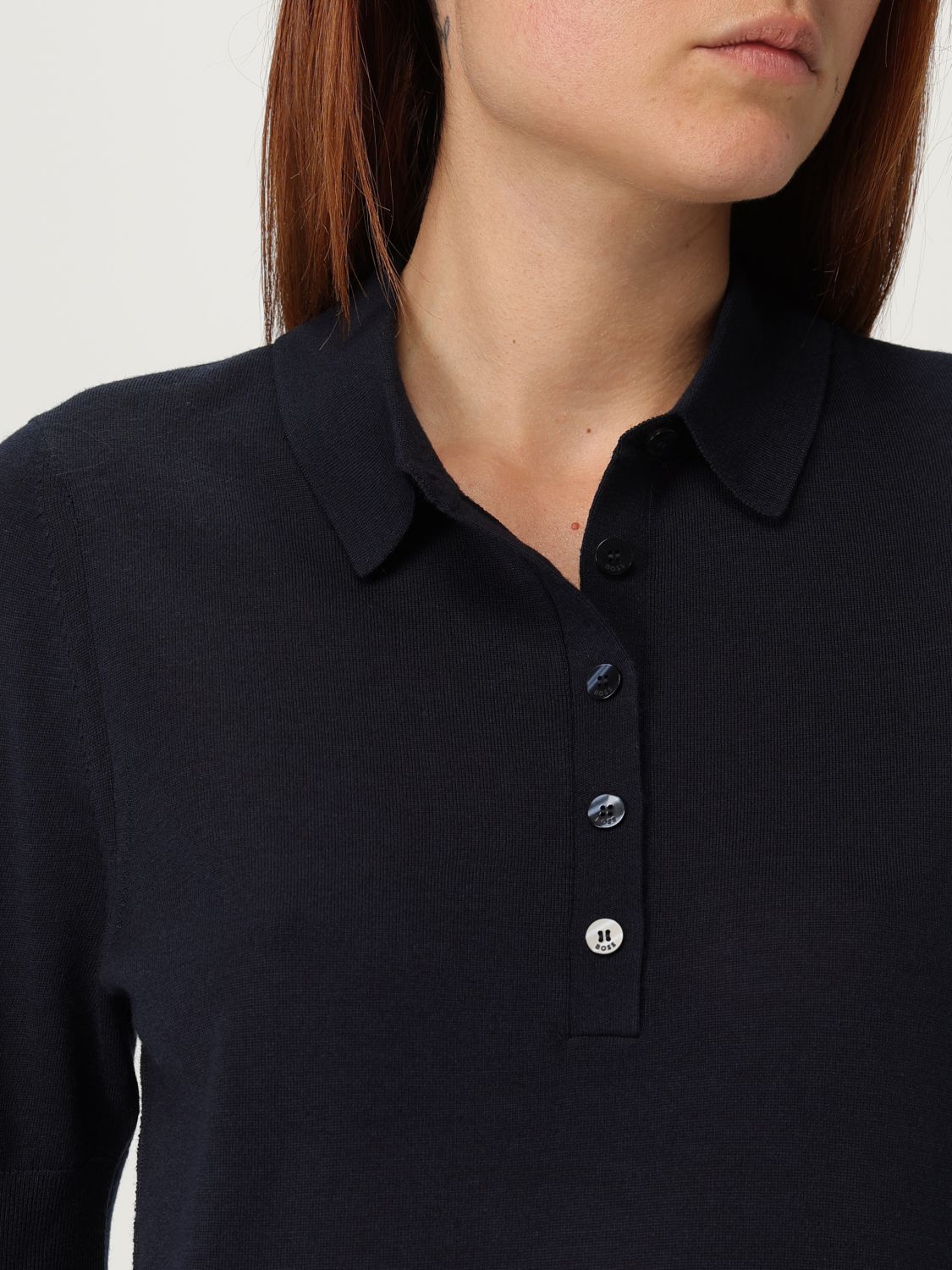 Boss Polo Shirt Woman Beige