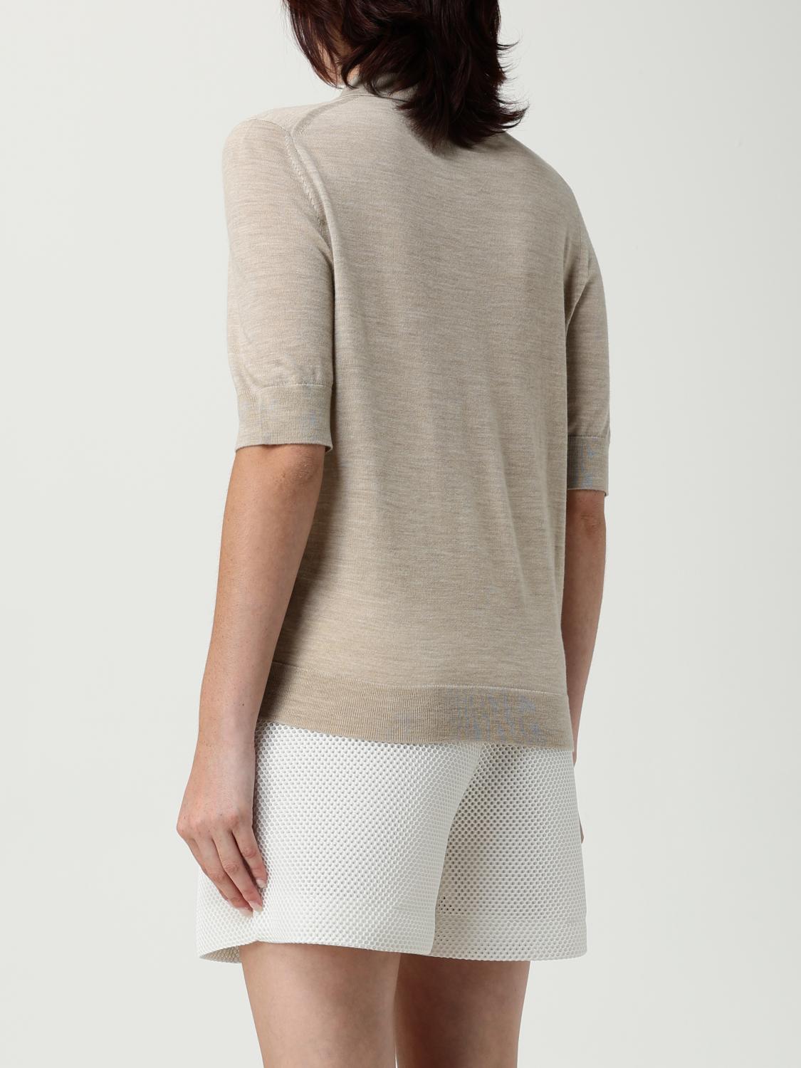 Boss Polo Shirt Woman Beige