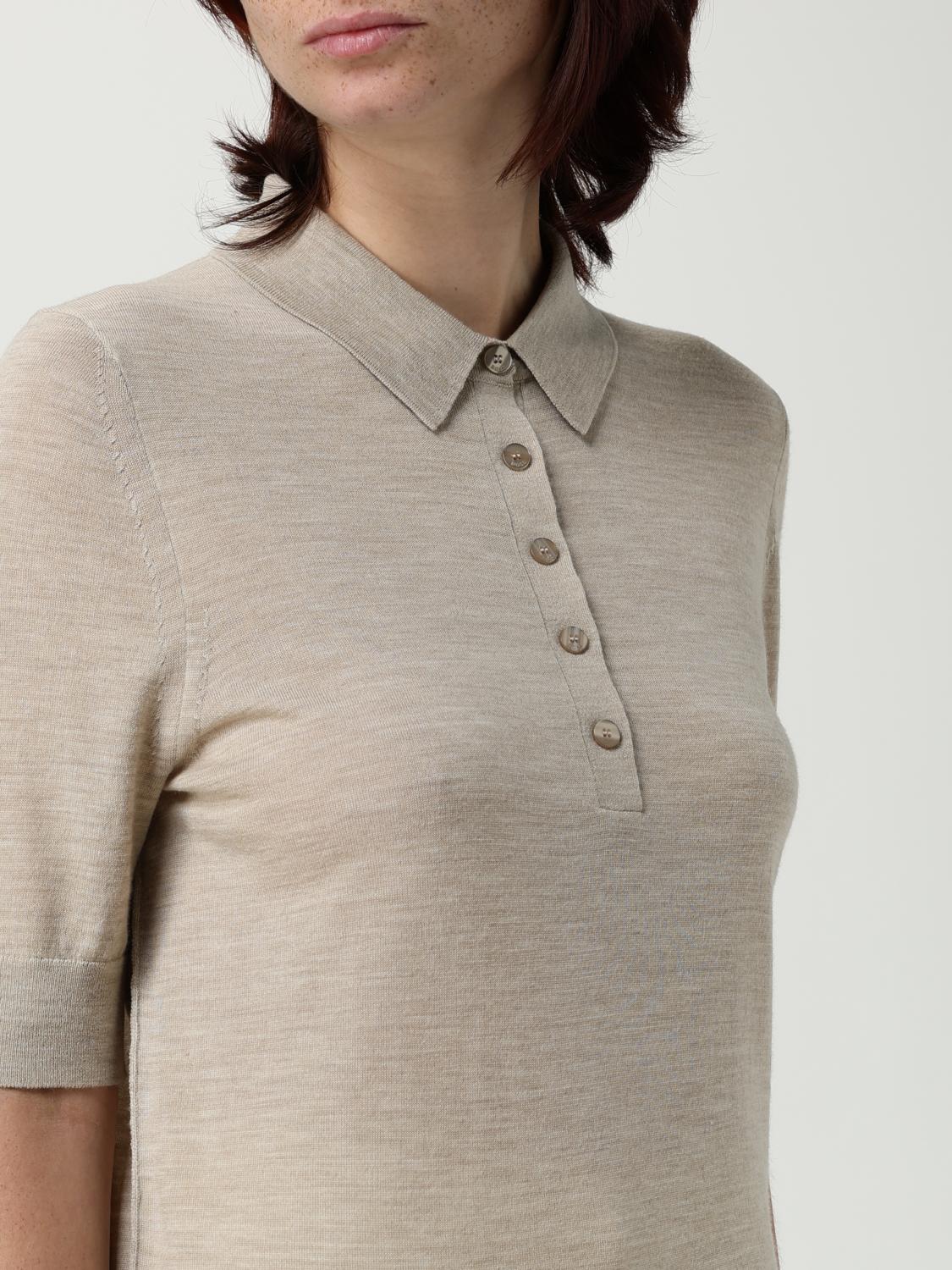 Boss Polo Shirt Woman Beige
