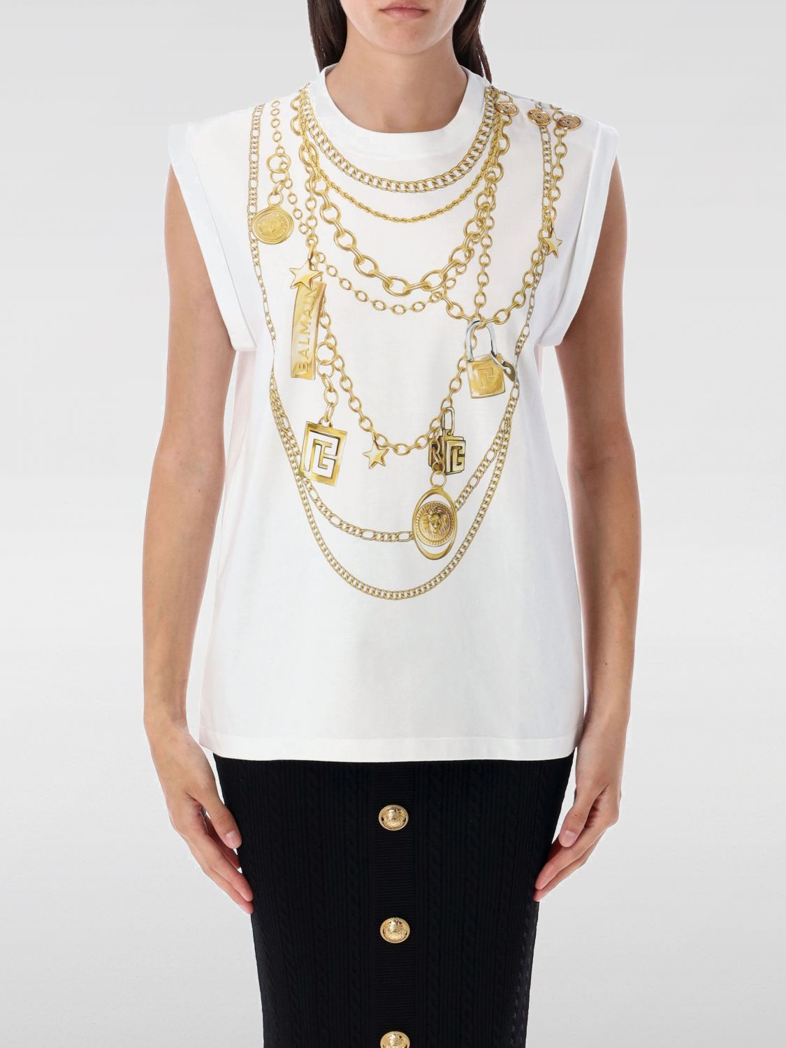 Balmain T Shirt Woman White