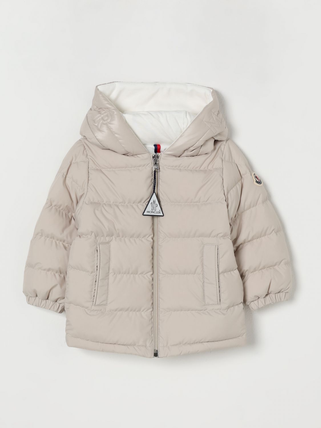 Moncler Coats Kids Beige