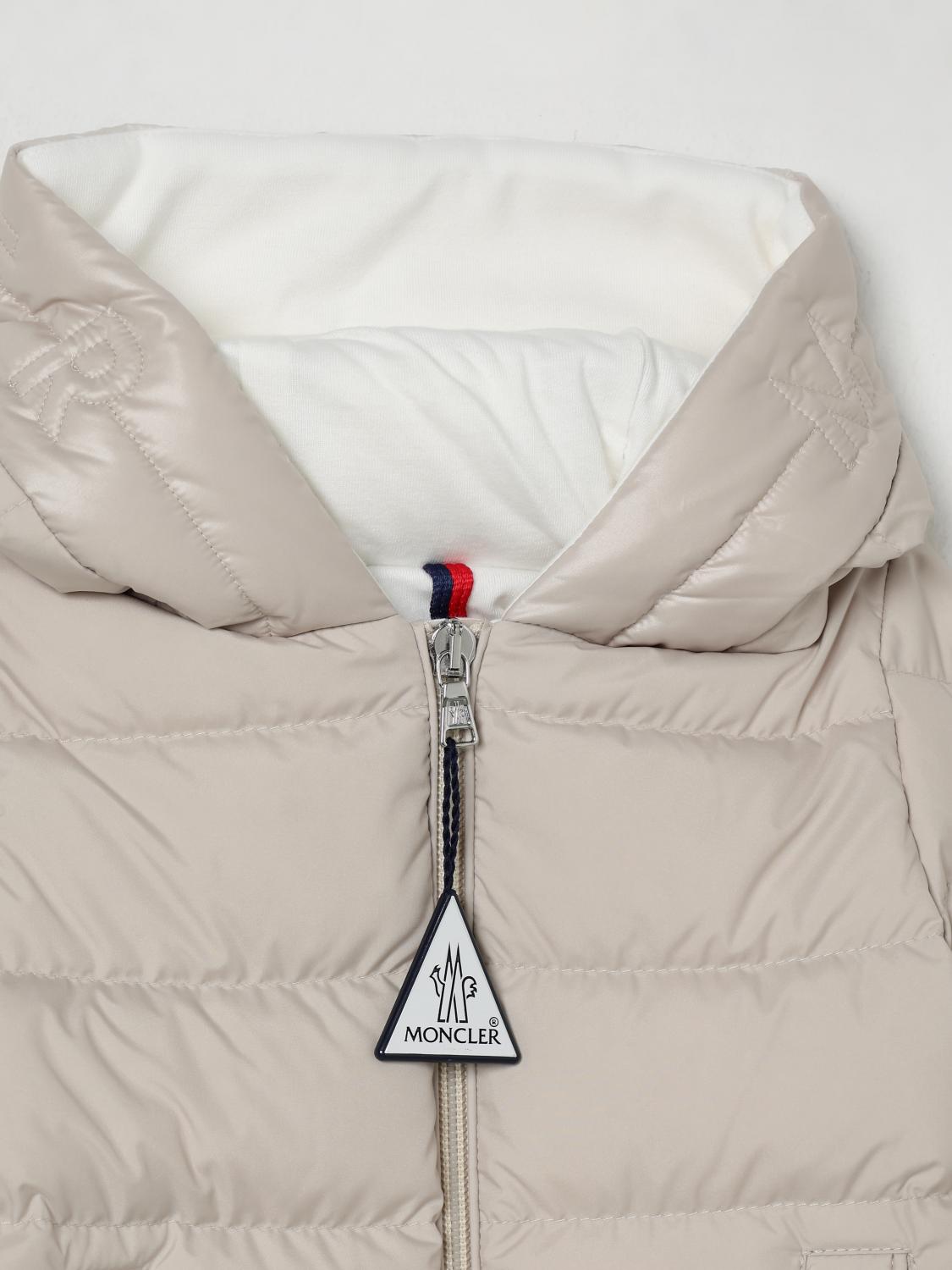 Moncler Coats Kids Beige