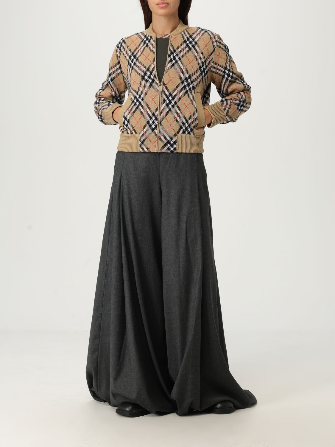 Burberry Sweater Woman Grey