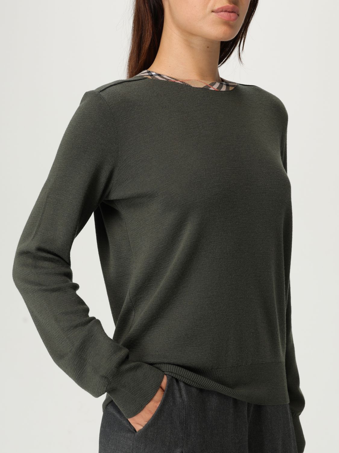 Burberry Sweater Woman Grey