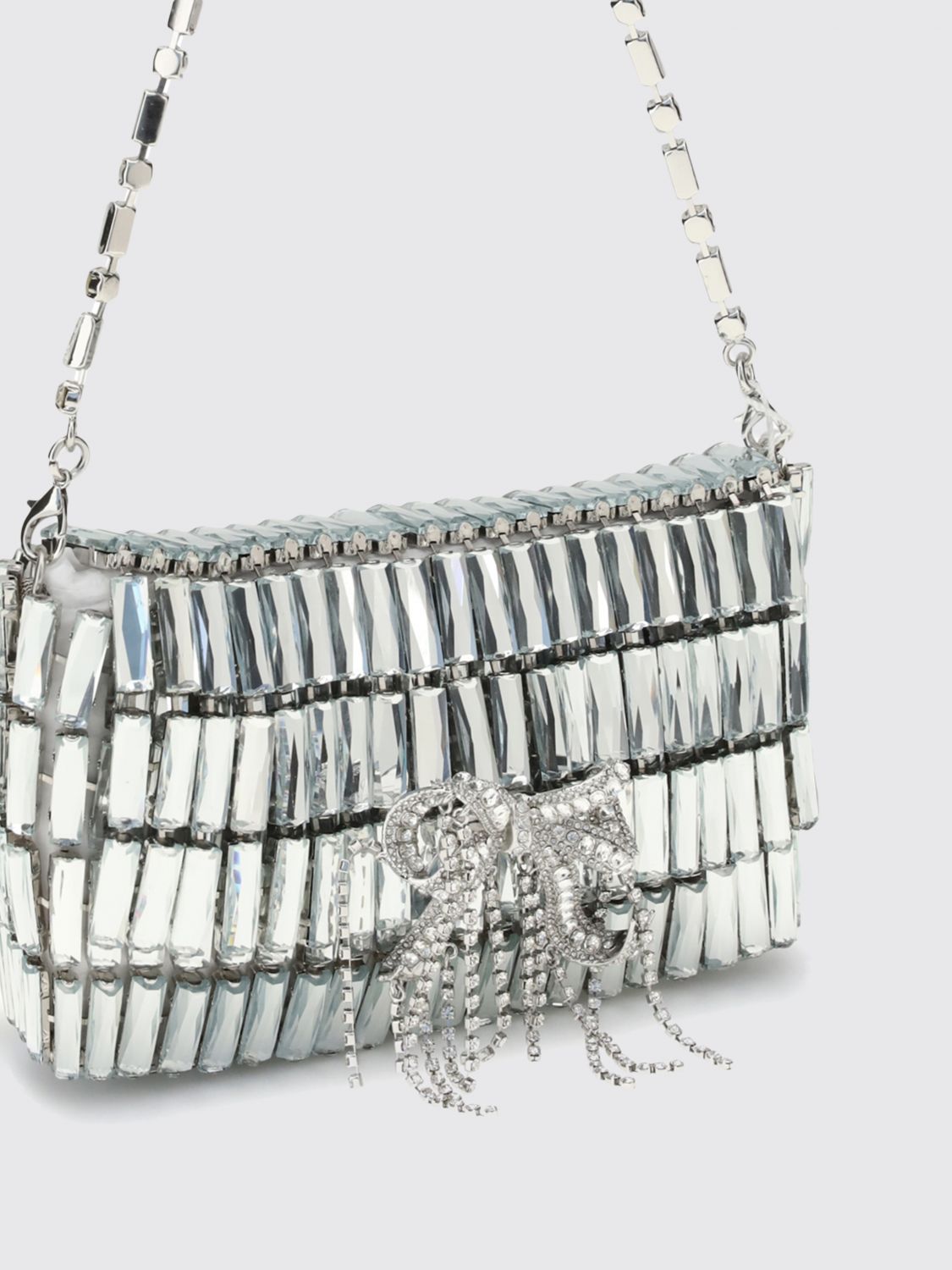 Self Portrait Shoulder Bag Woman Silver