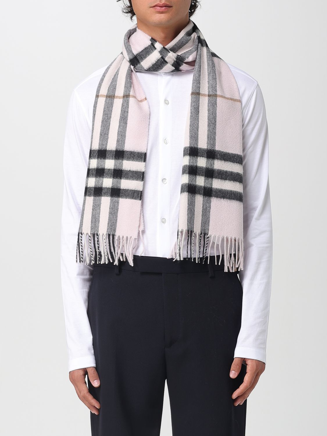 Burberry Scarf Men Pink