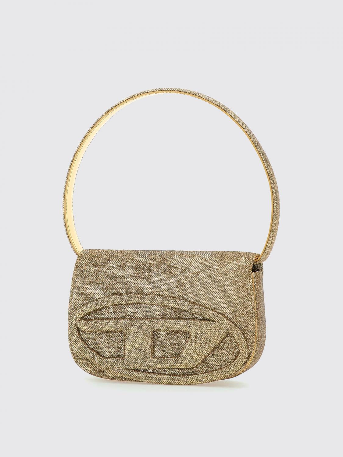 Diesel Shoulder Bag Woman Gold