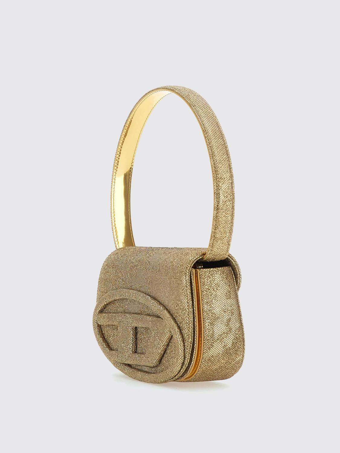 Diesel Shoulder Bag Woman Gold