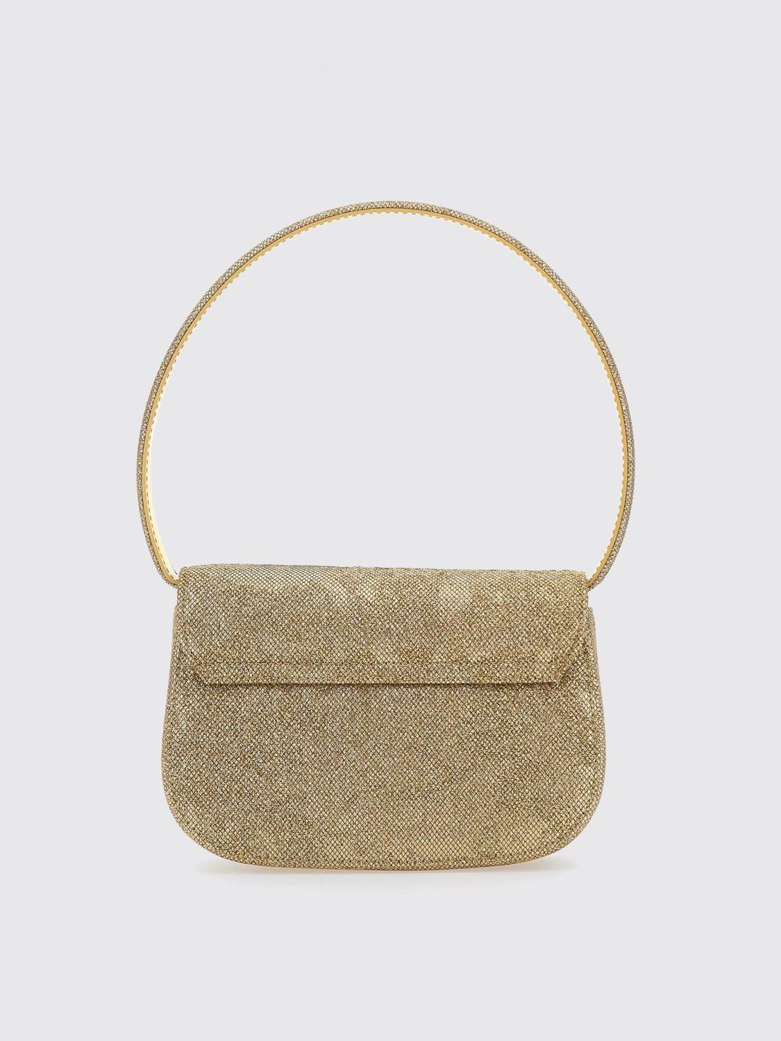 Diesel Shoulder Bag Woman Gold