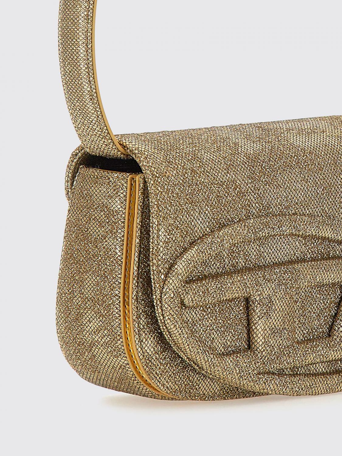 Diesel Shoulder Bag Woman Gold