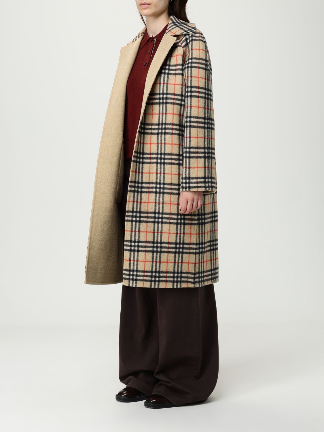 Burberry Coat Woman Sand