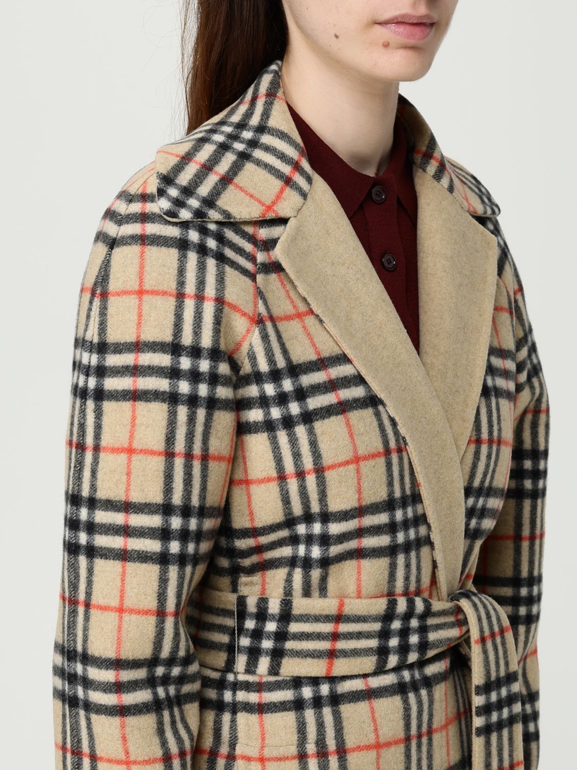 Burberry Coat Woman Sand
