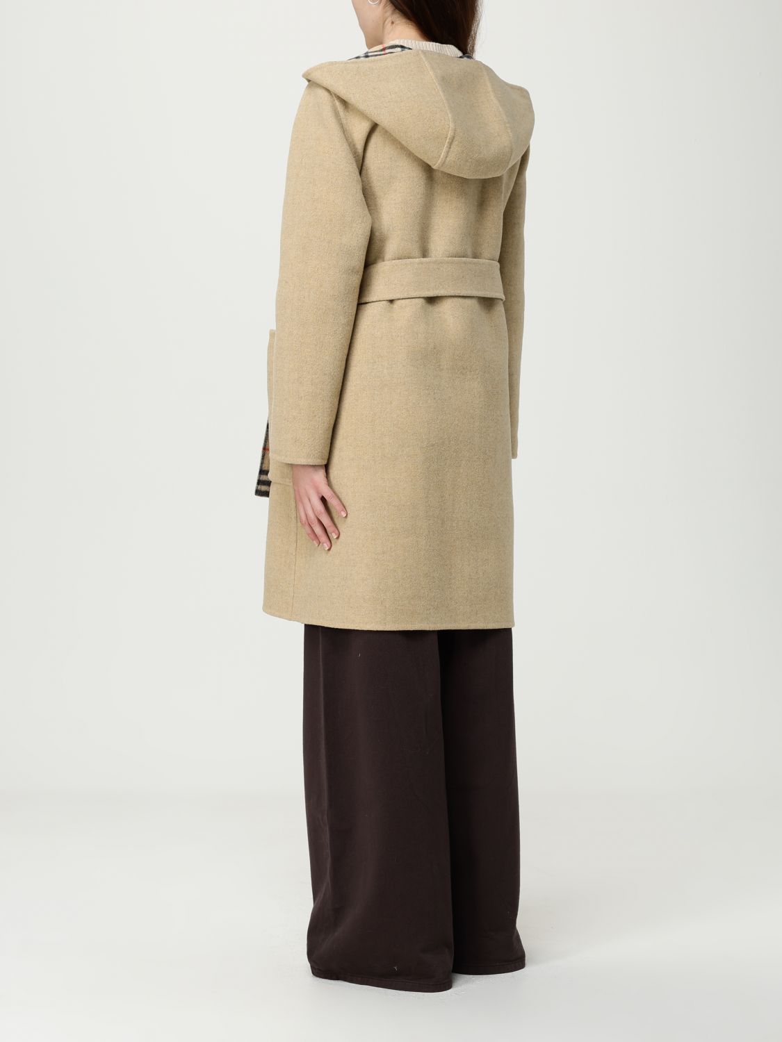 Burberry Coat Woman Sand