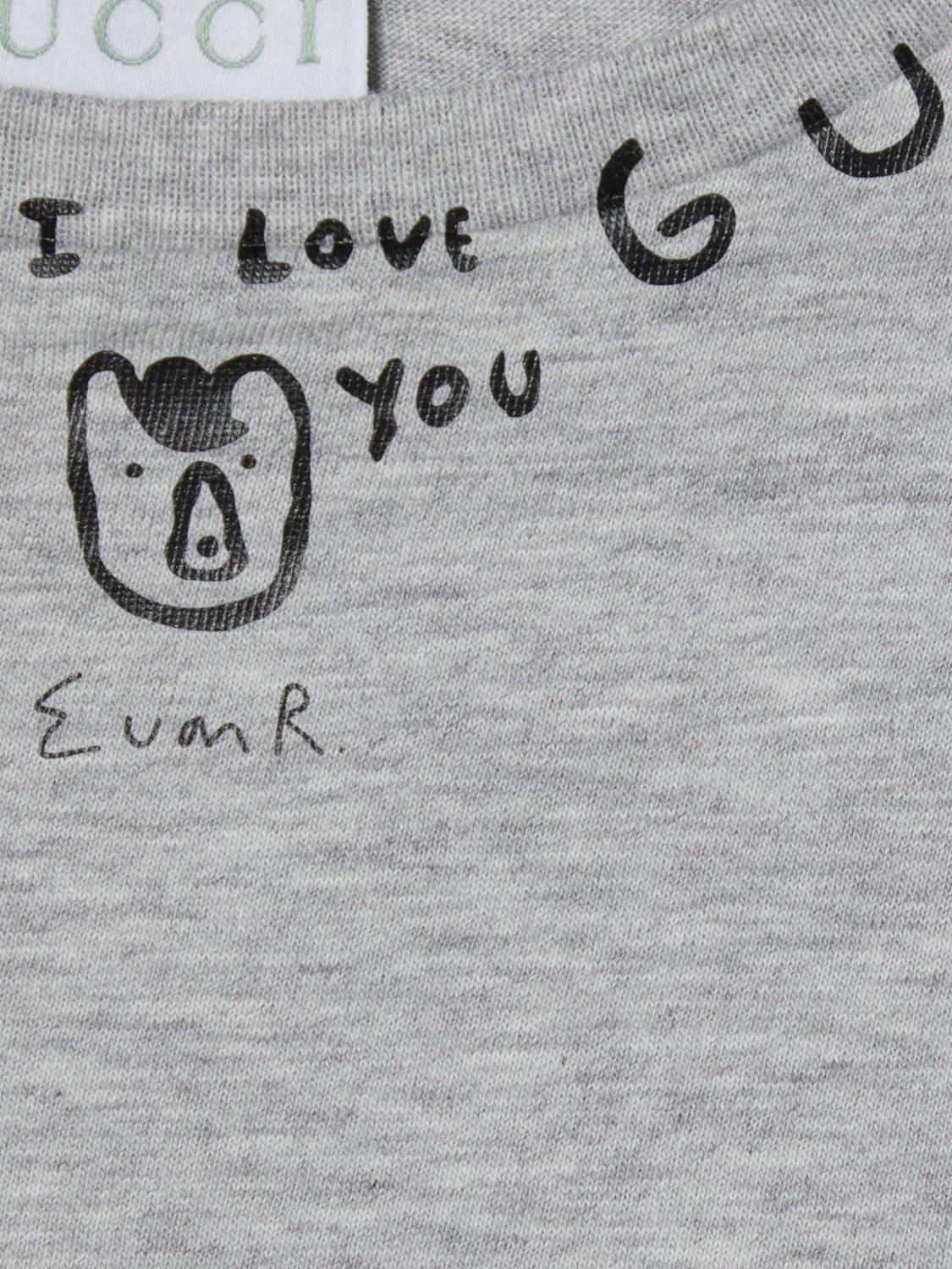 Gucci T Shirt Kids Grey