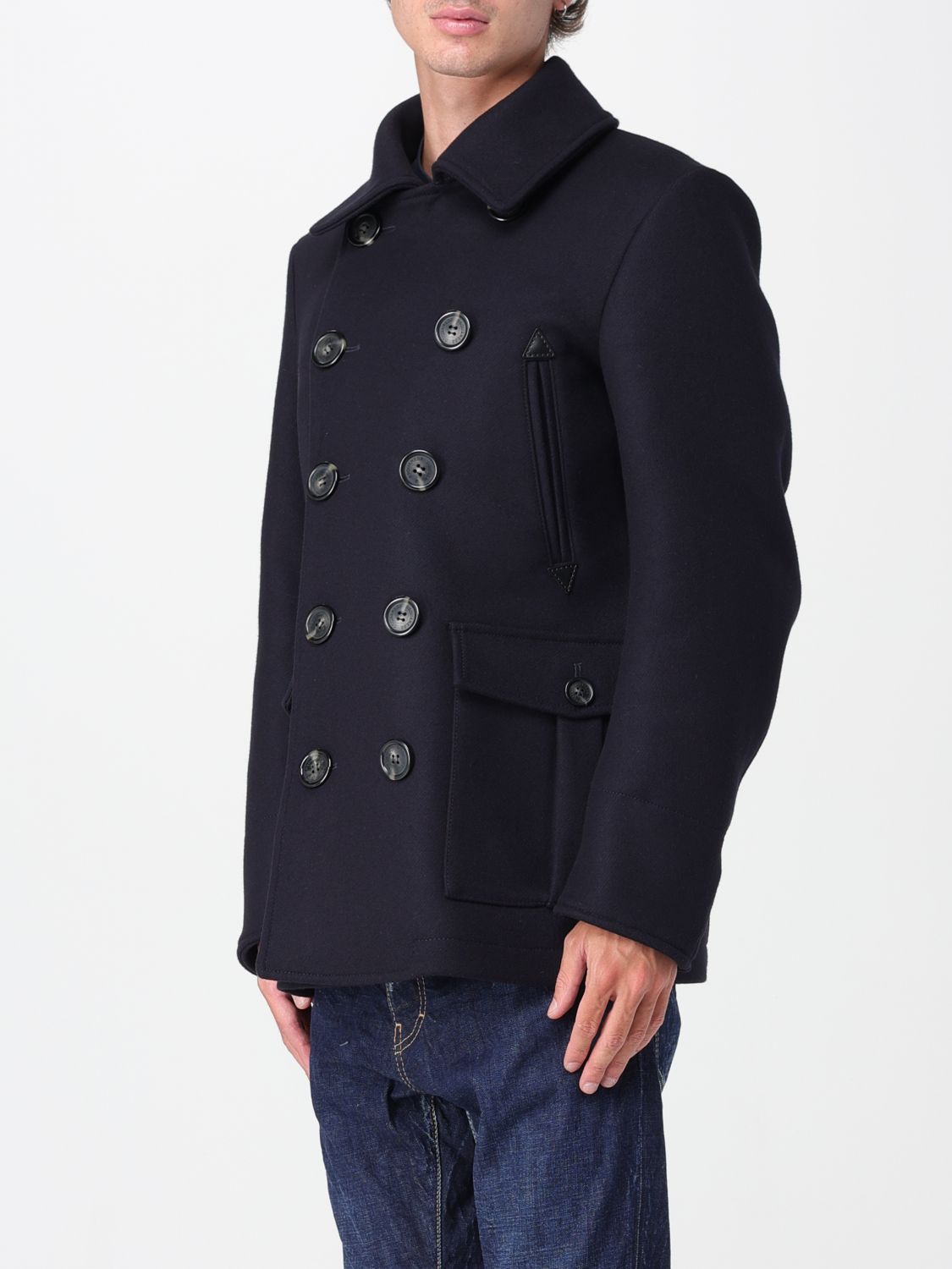 Dsquared2 Coat Men Blue