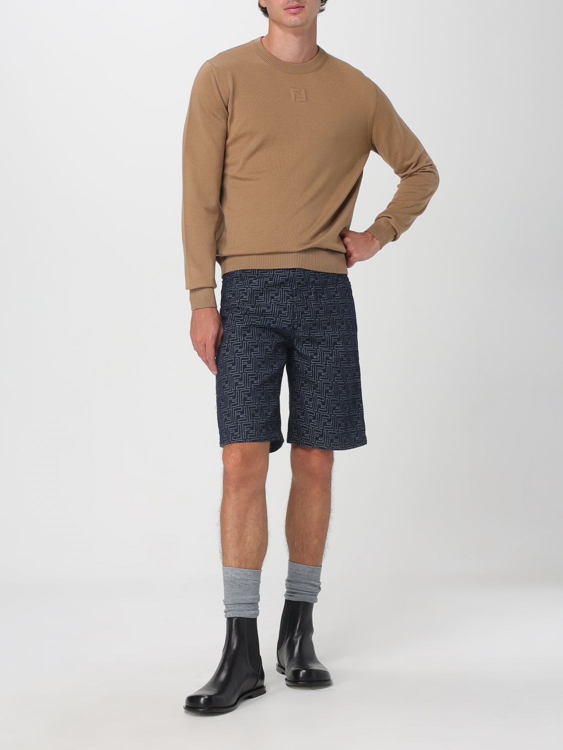Fendi Sweater Men Brown