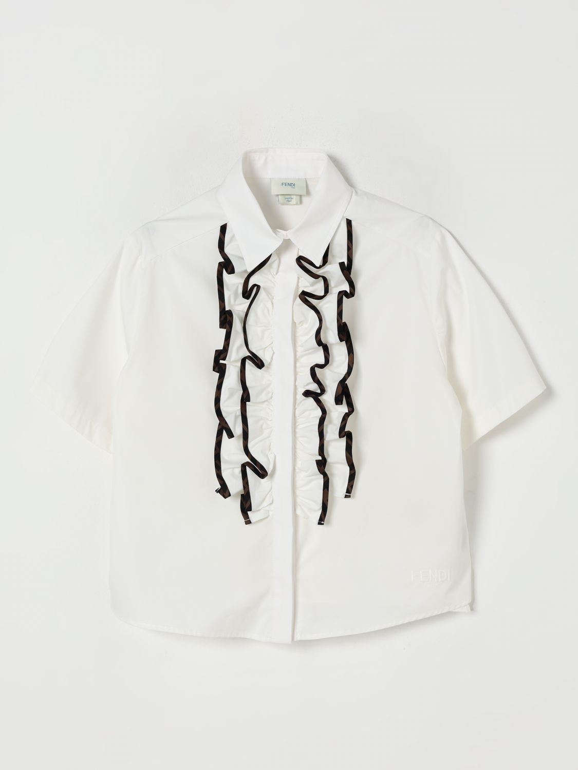 Fendi Shirt Kids White