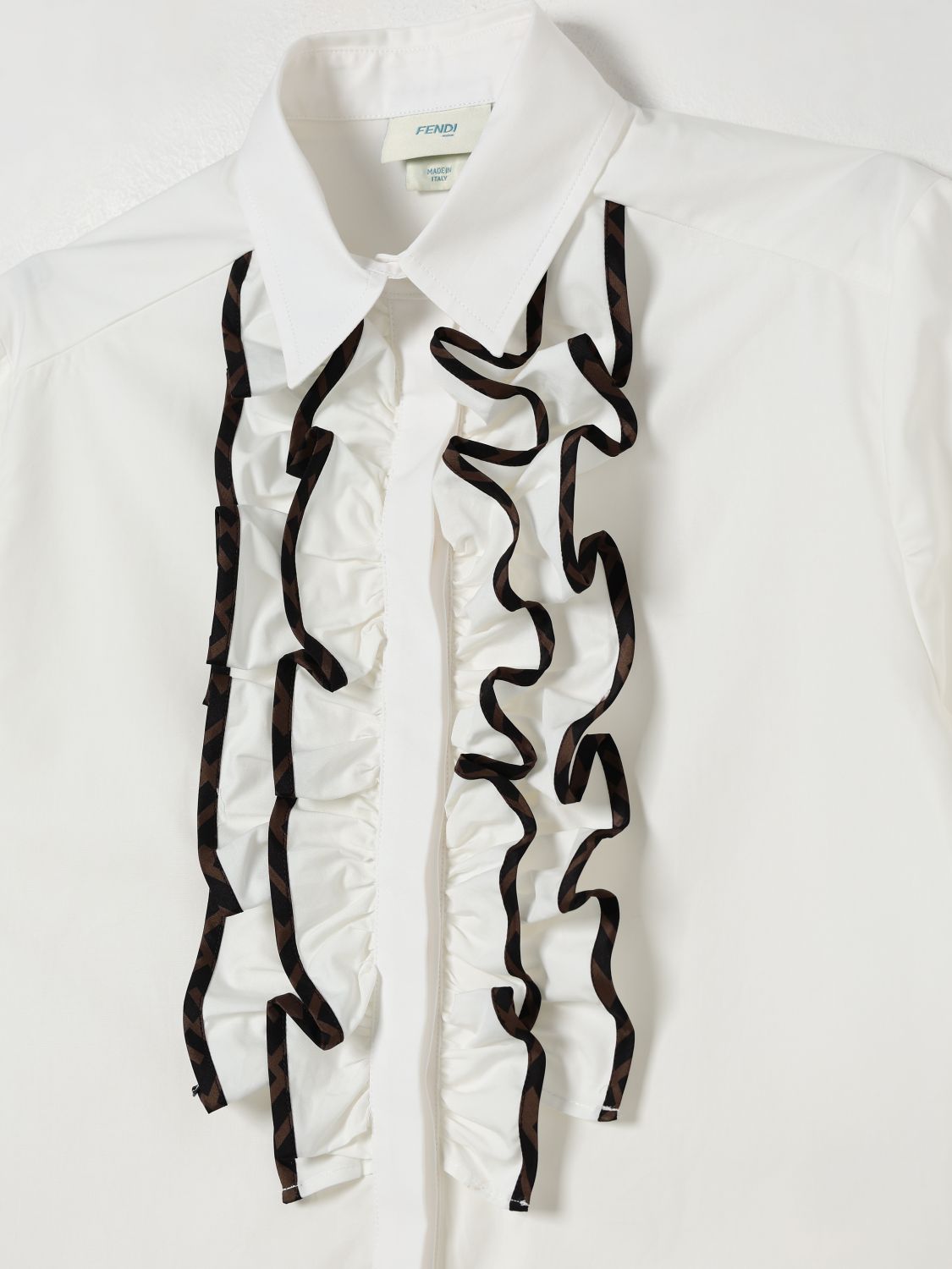 Fendi Shirt Kids White