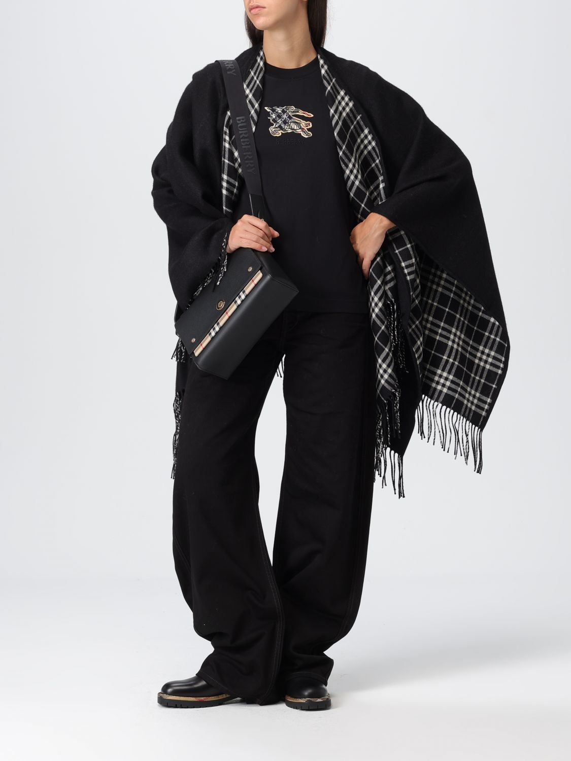 Burberry Coat Woman Black