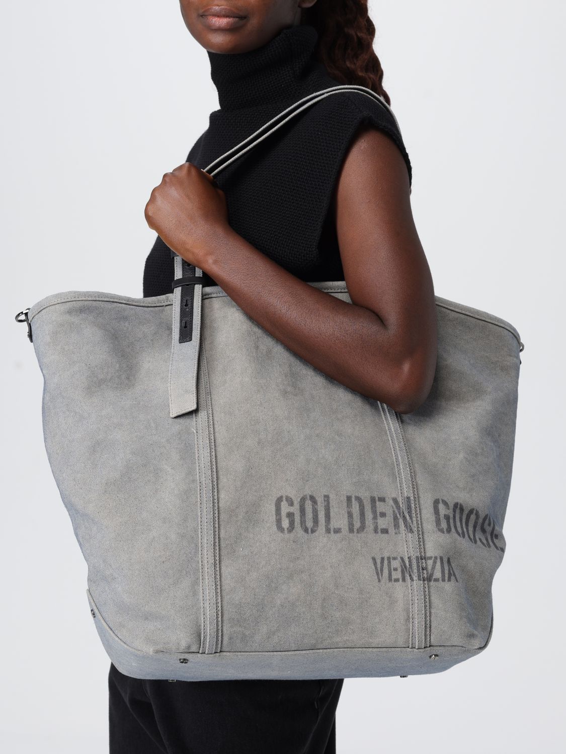 Golden Goose Tote Bags Woman Grey