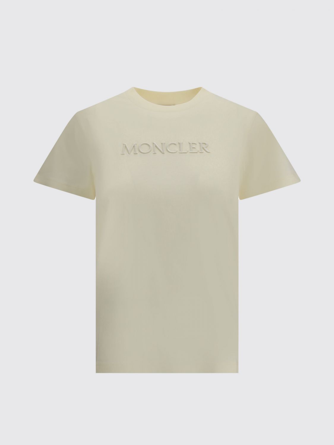 Moncler T Shirt Woman Yellow Cream