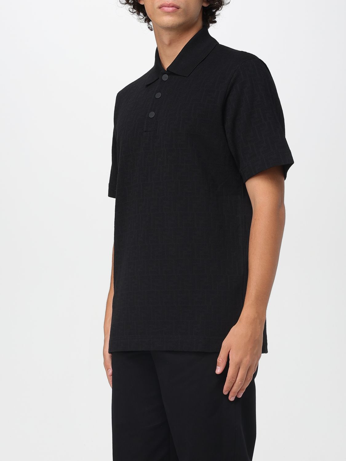 Fendi Polo Shirt Men Black