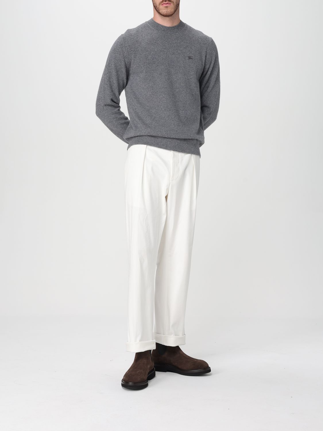 Burberry Sweater Men Grey