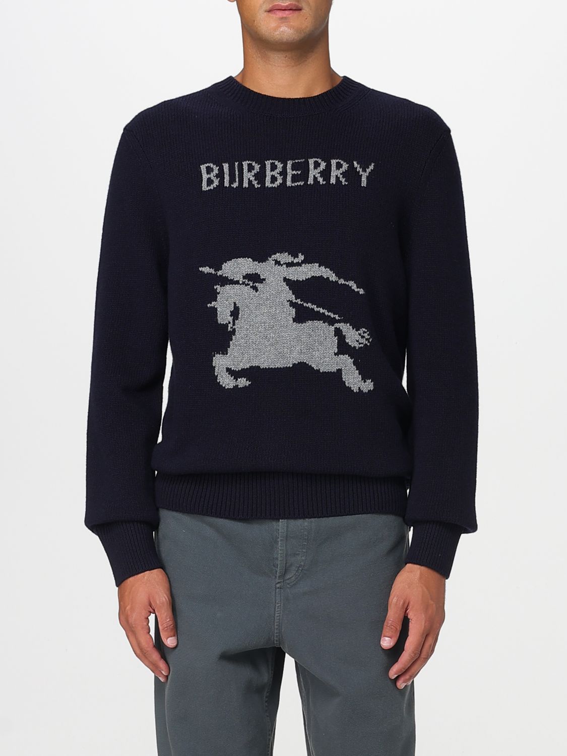 Burberry Sweater Men Blue