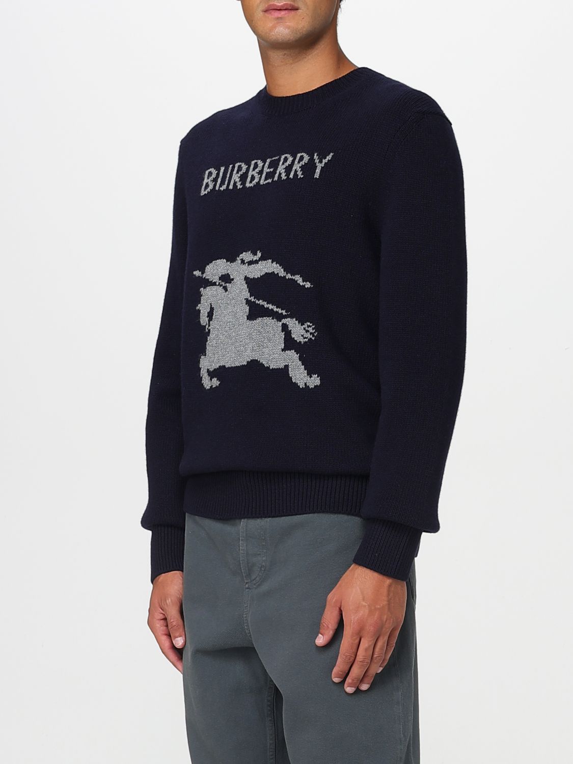 Burberry Sweater Men Blue
