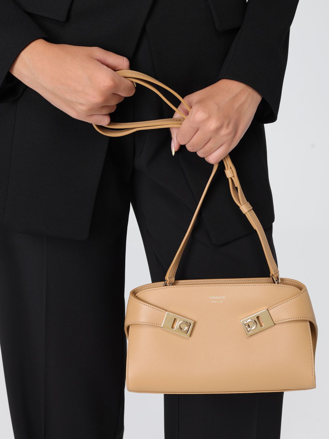 Ferragamo Crossbody Bags Woman Beige