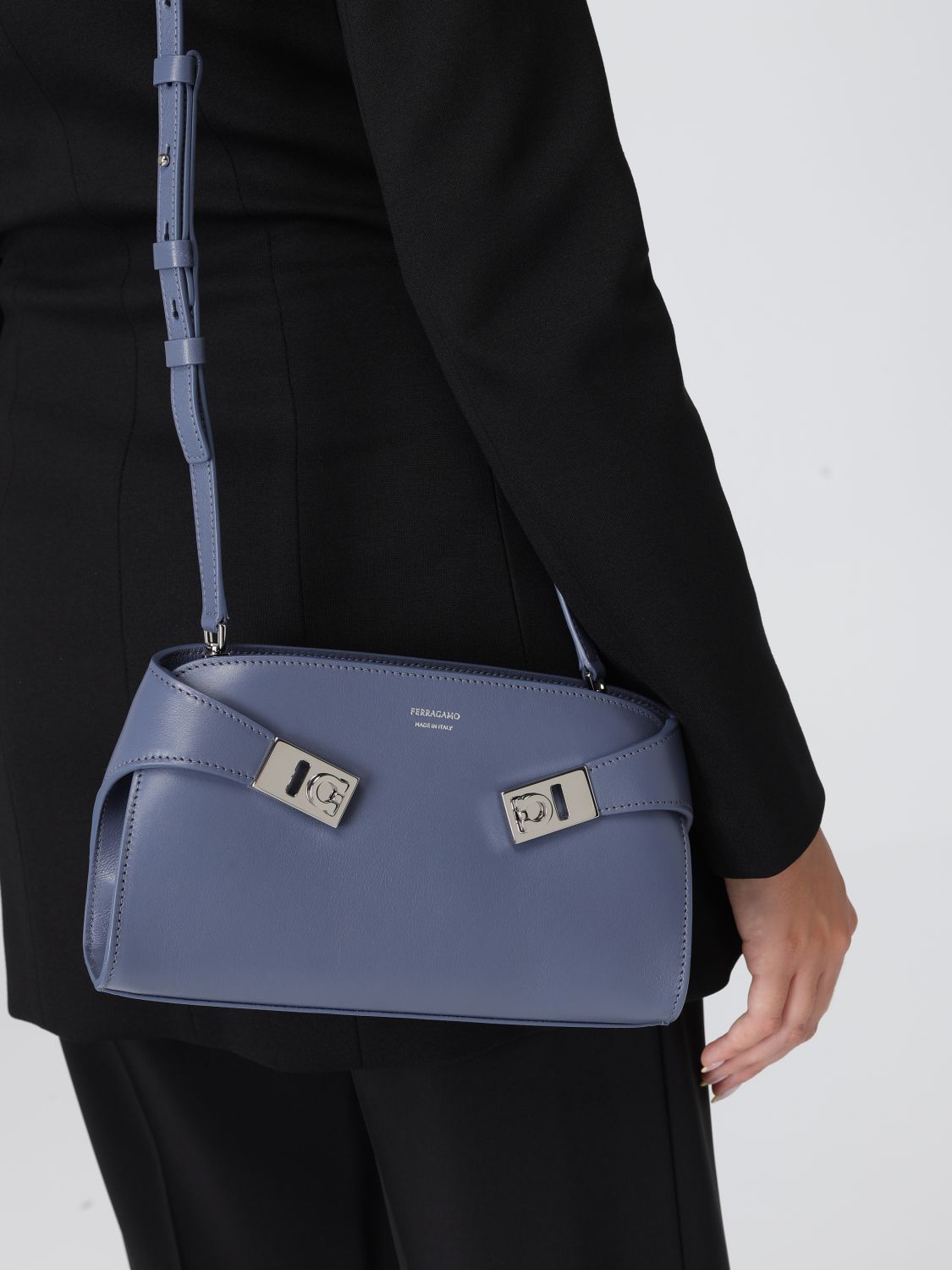 Ferragamo Crossbody Bags Woman Blue