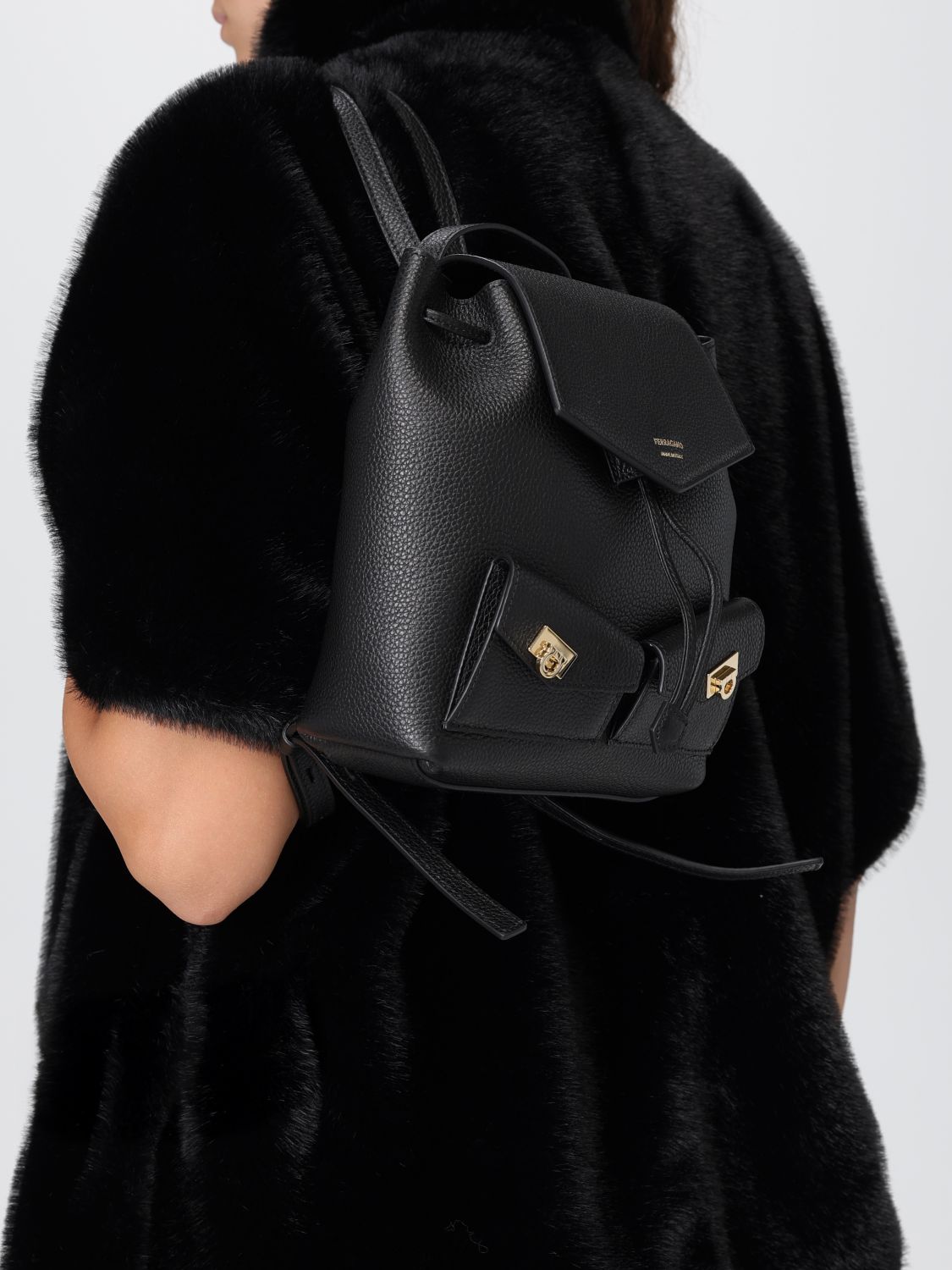Ferragamo Backpack Woman Black