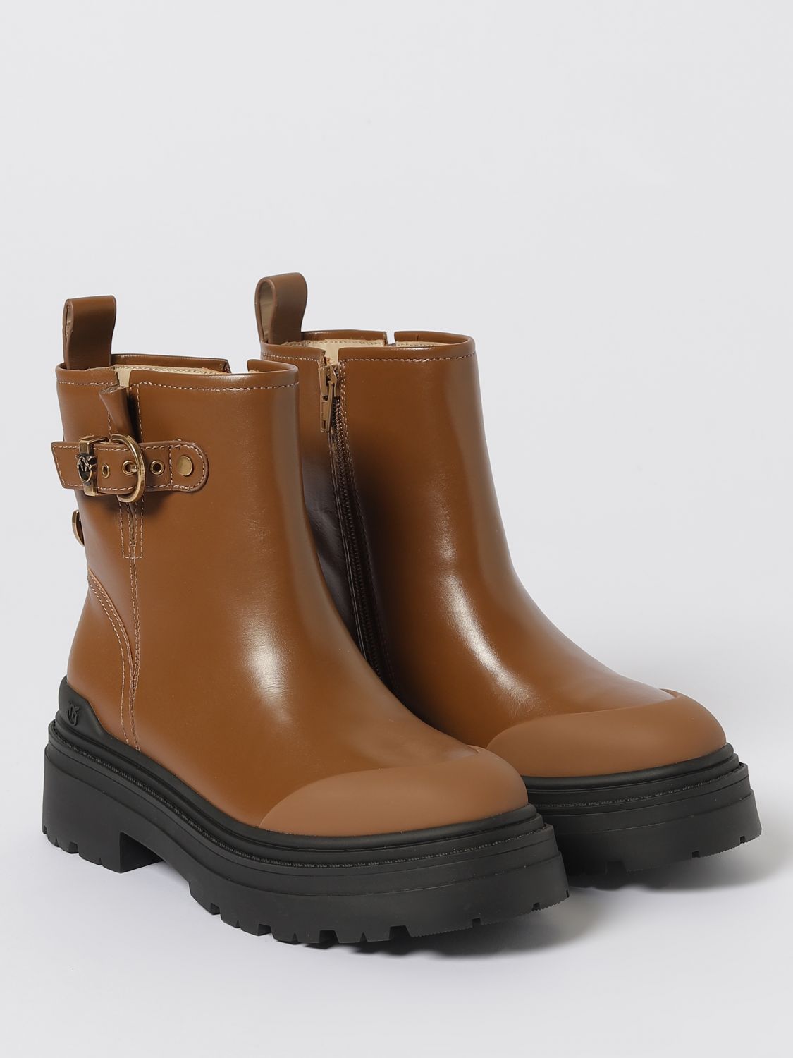 Pinko Boots Woman Camel