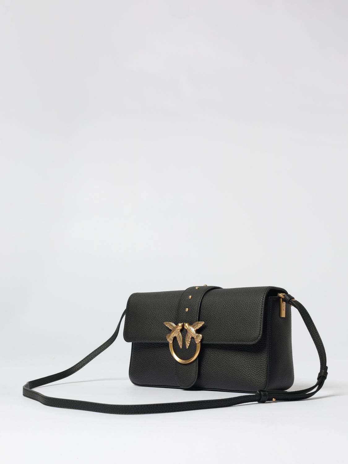 Pinko Crossbody Bags Woman Black