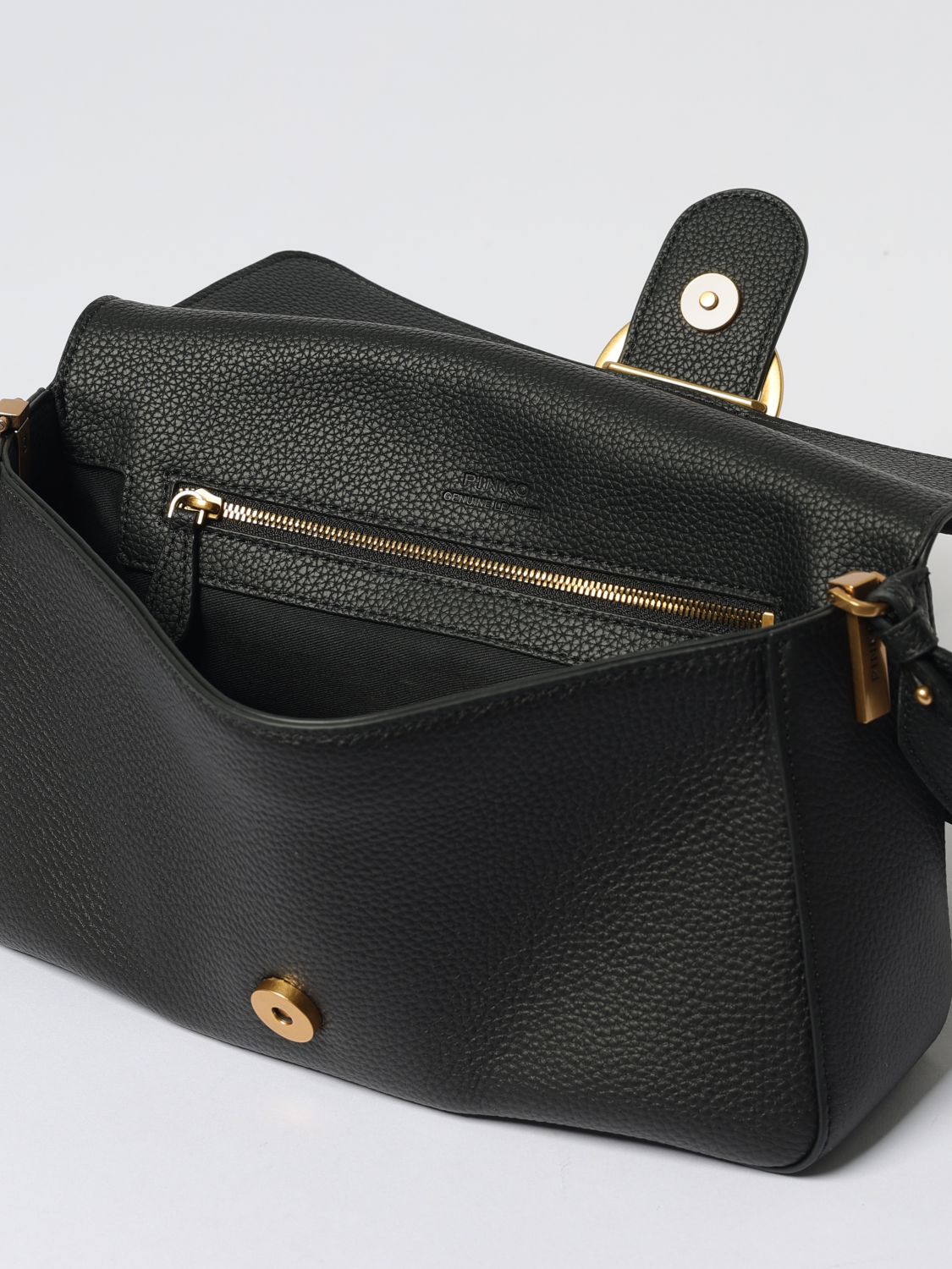 Pinko Crossbody Bags Woman Black