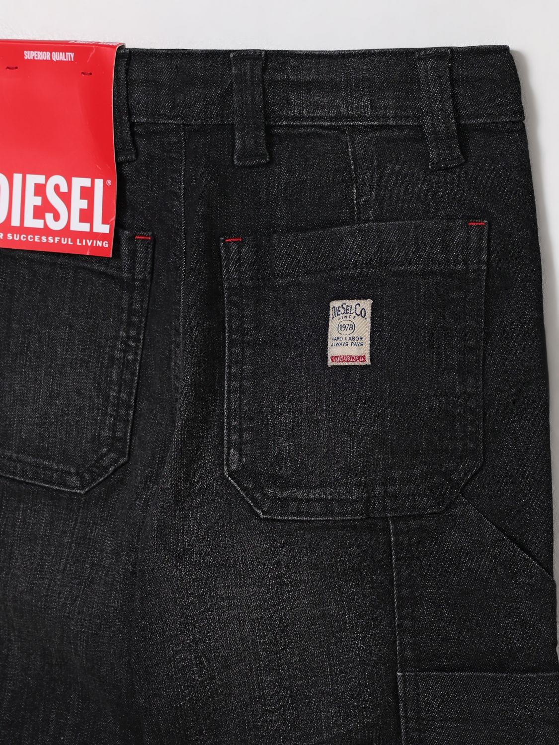Diesel Pants Kids Black