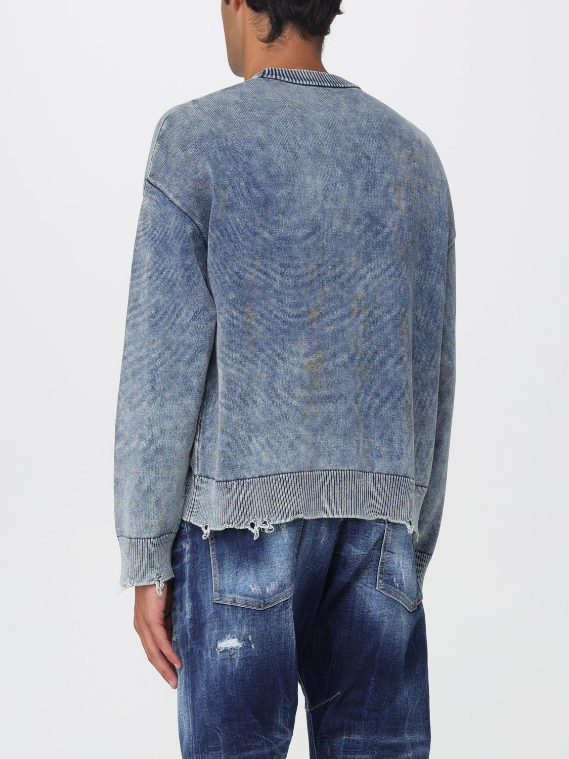 Diesel Sweater Men Sky Blue