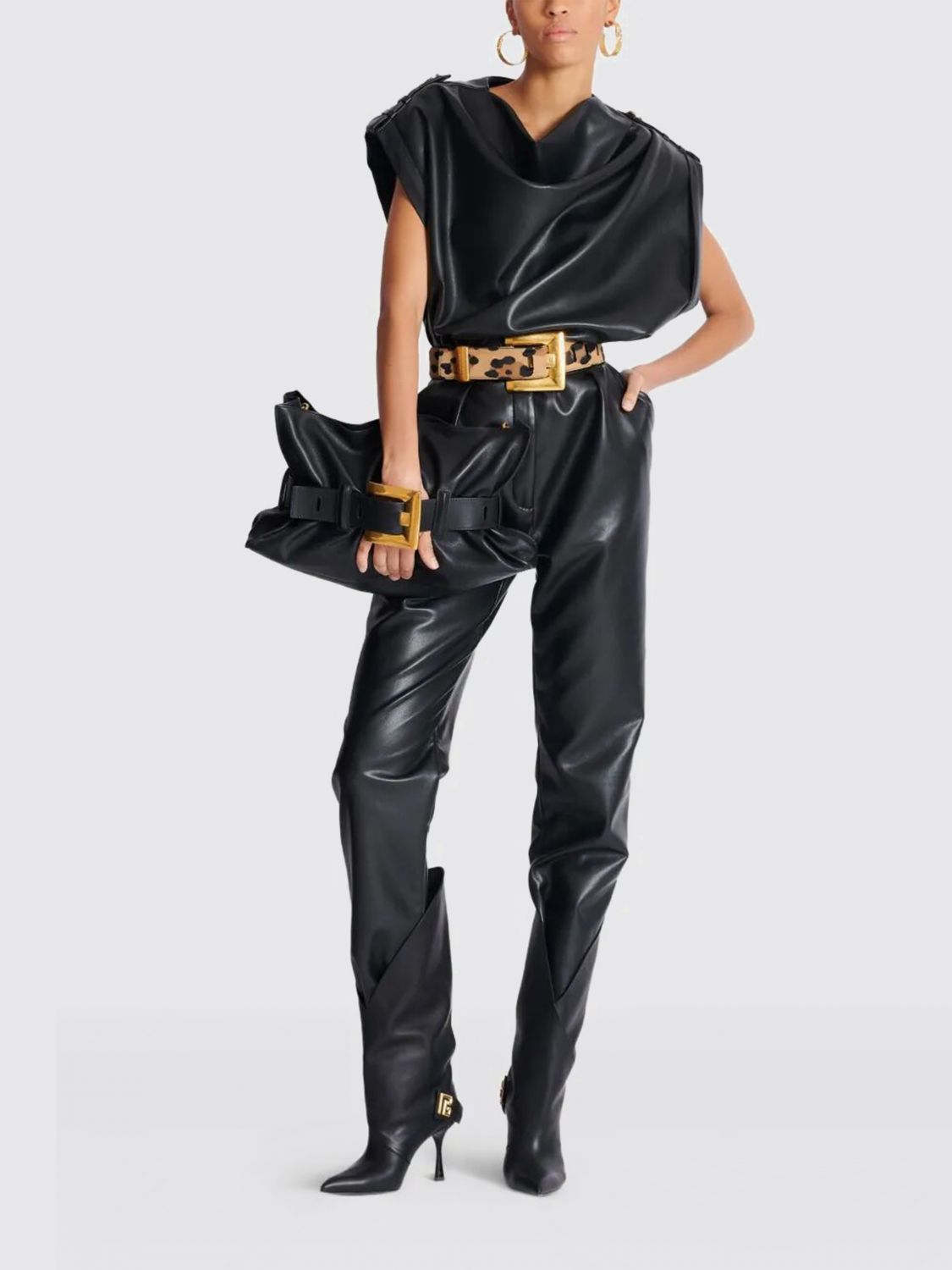 Balmain Shoulder Bag Woman Black