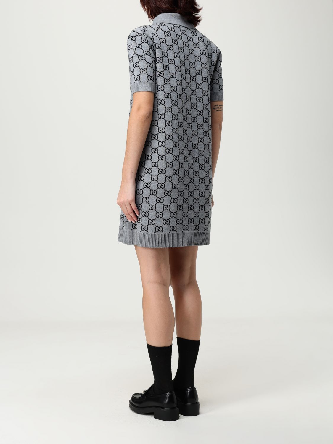 Gucci Dress Woman Grey